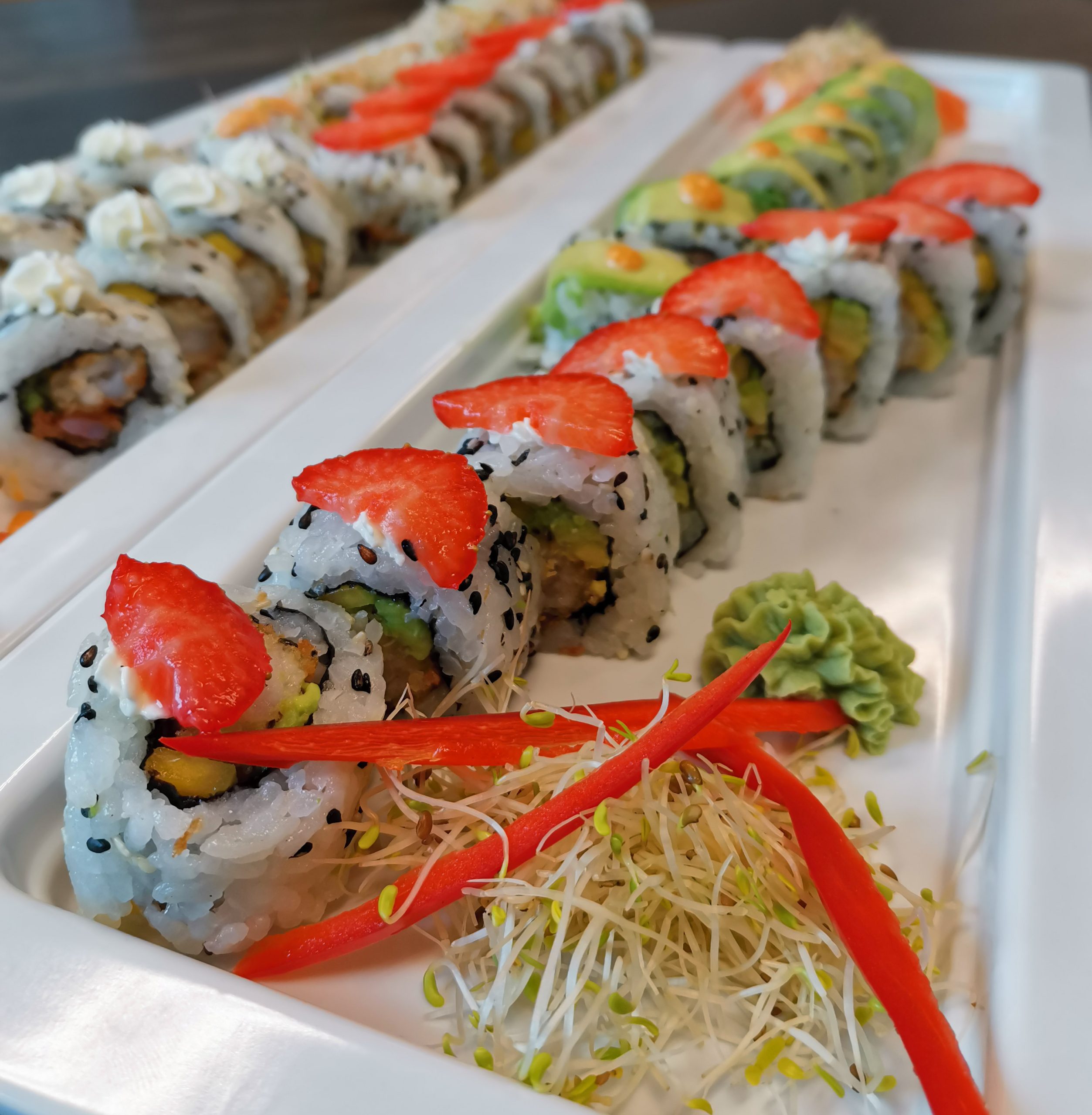 Sushi dag på båtkafèen på visningssenteret ! 2